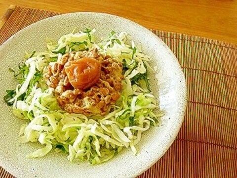 一人ご飯に 簡単美味しい 納豆キャベツ丼 レシピ 作り方 By Tepppi 楽天レシピ